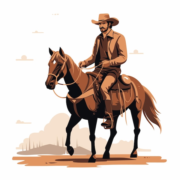 Vector el vaquero.