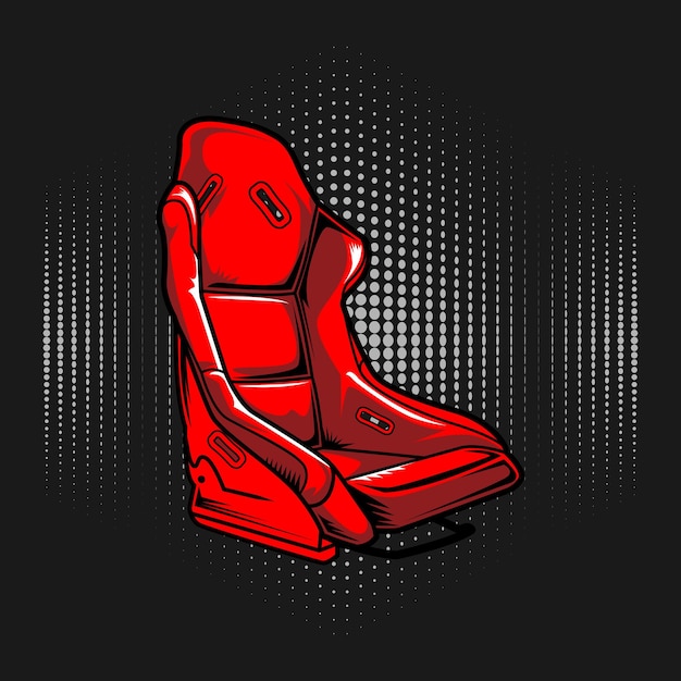 Vector variación de asiento de coche