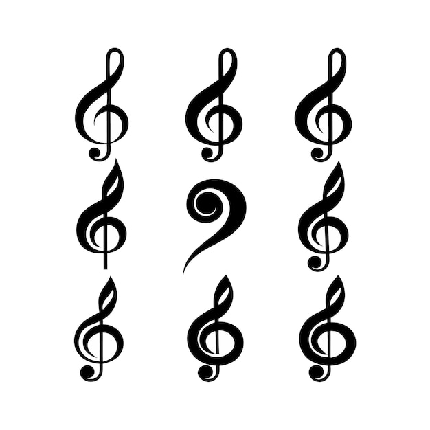 Variaciones de la clave de treble