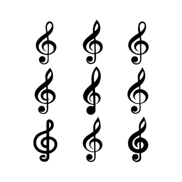 Variaciones de la clave de treble