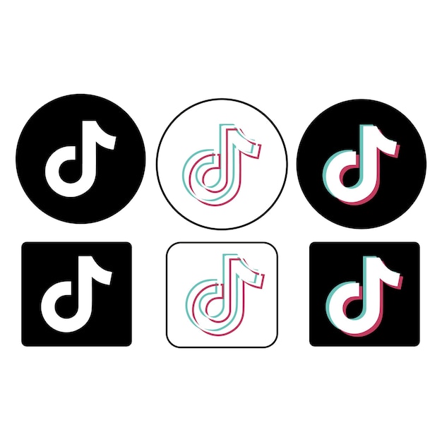 Variaciones en el logotipo de TikTok