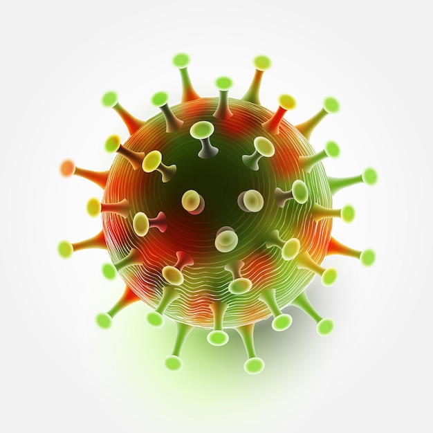 Variante de coronavirus aislado COVID19 mutación Omicron Delta Variant of Concern concepto