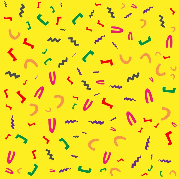 Varias formas y objetos abstractos para el diseño de patrones