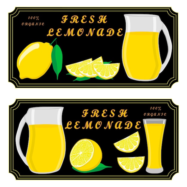 Varias limonadas naturales dulces y sabrosas