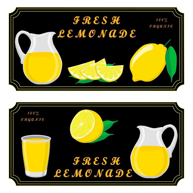 Varias limonadas naturales dulces y sabrosas