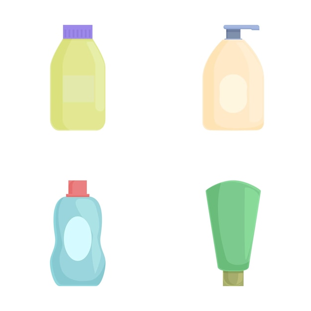 Variedad de botellas de productos de limpieza de cartón