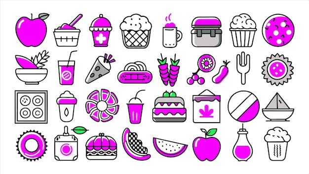 una variedad de diferentes imágenes de pasteles y postres