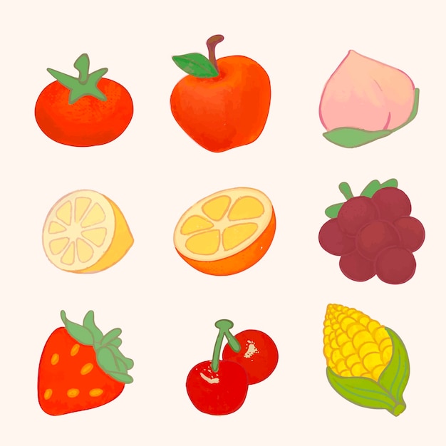 Variedad de frutas coloridas
