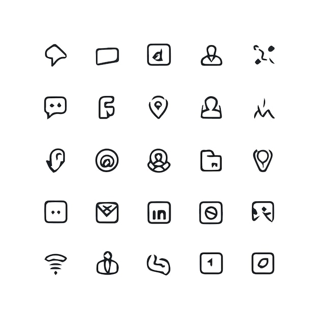 una variedad de iconos, incluido uno que dice "mac quot"