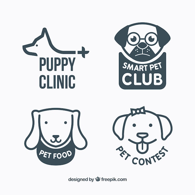 Variedad de logotipos de perros