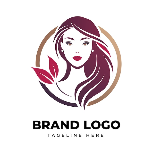 La variedad de logotipos de los salones de peinados de lujo