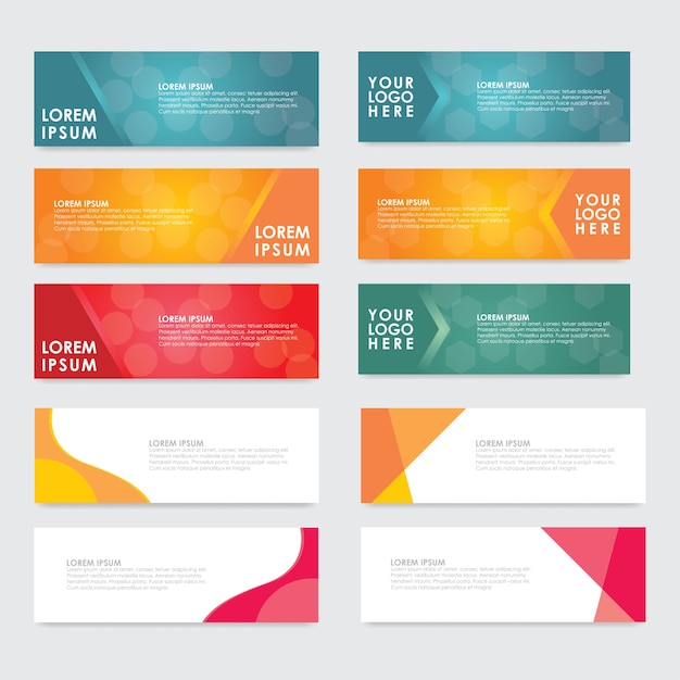 Variedad de plantilla de banner