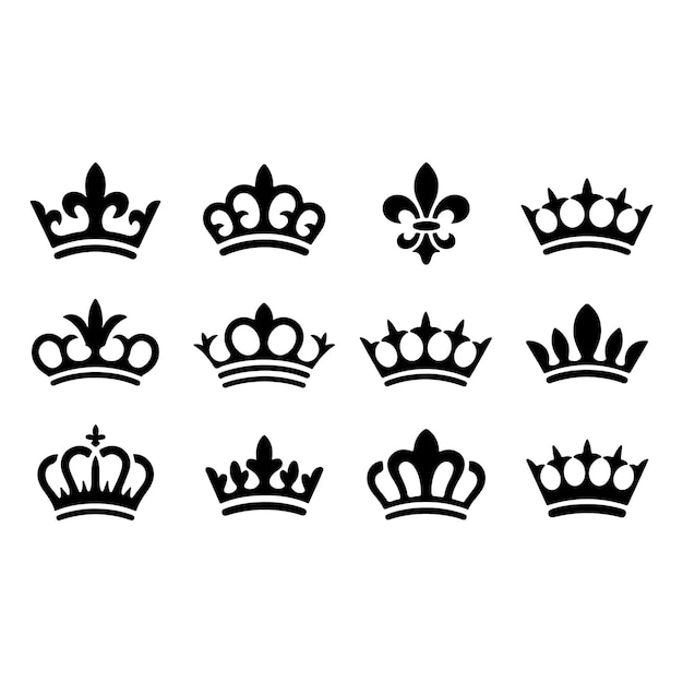 La variedad de siluetas de la corona
