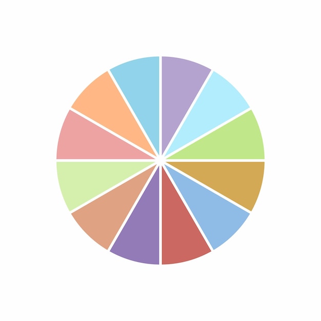 varios diagramas de torta para la información gráfica