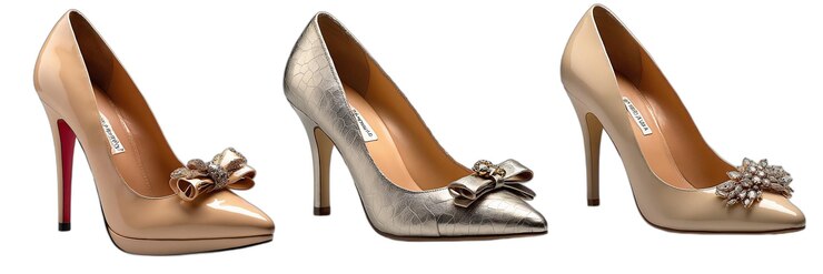 Vector varios diseños de niñas de altas colinas y juegos de zapatos en formato vectorial de eps