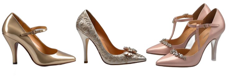 Vector varios diseños de niñas de altas colinas y juegos de zapatos en formato vectorial de eps