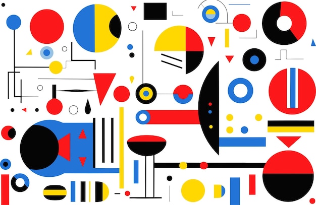 Varios elementos de diseño abstracto geométrico diferentes