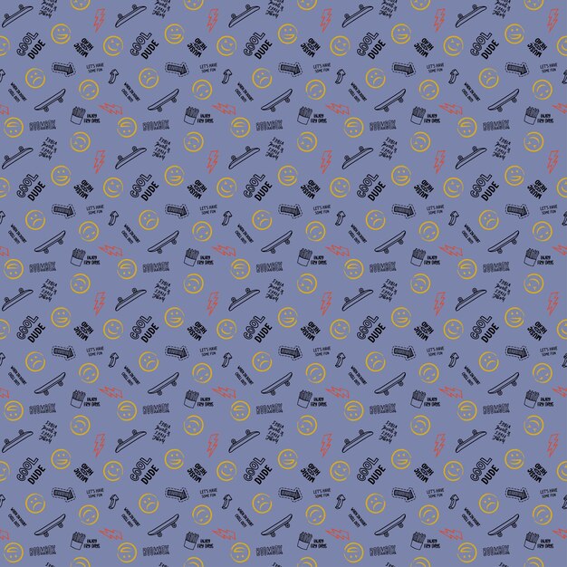 Varios íconos y símbolos de arte vectorial del mundo repiten patrones para textiles