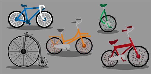 Varios tipos de bicicletas