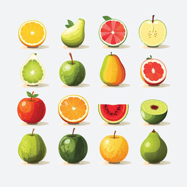 Varios tipos de frutas