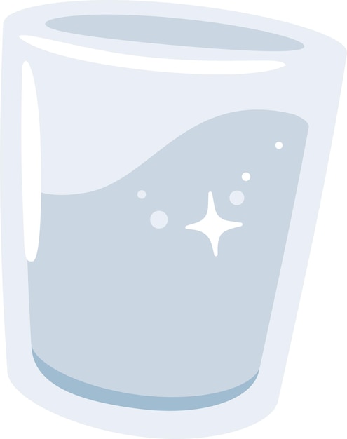 Vector vaso con agua