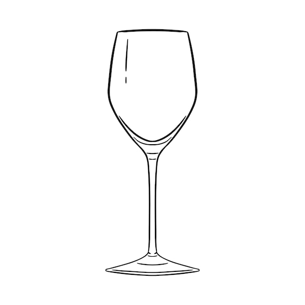 Vaso de bebida dibujado a mano