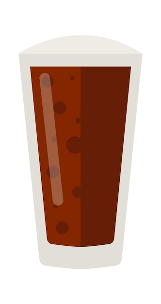 Vector vaso con cerveza