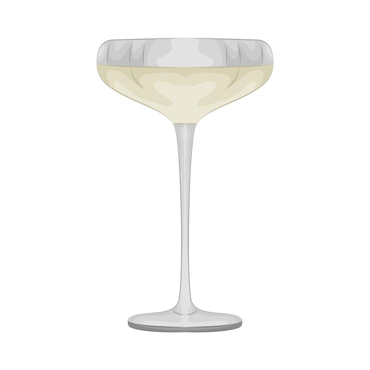 Vector vaso de champán
