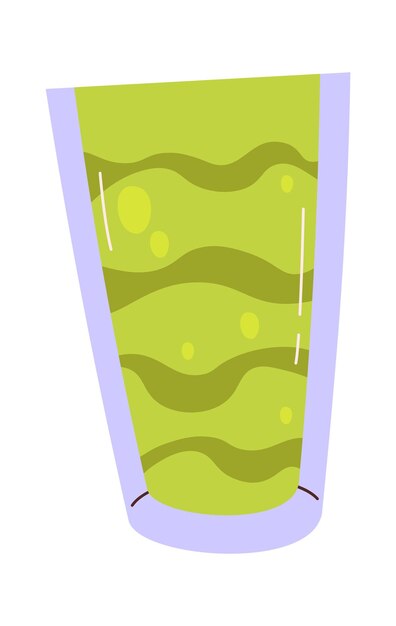 Vector vaso con cóctel