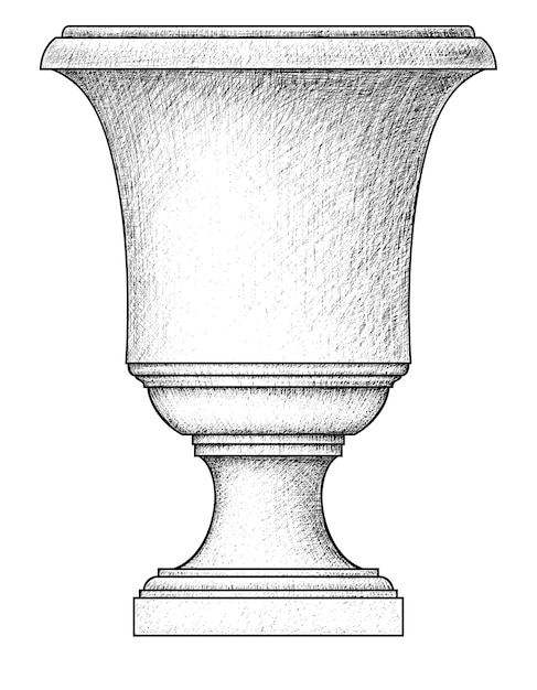 Vaso decorativo para elementos exteriores y de parque
