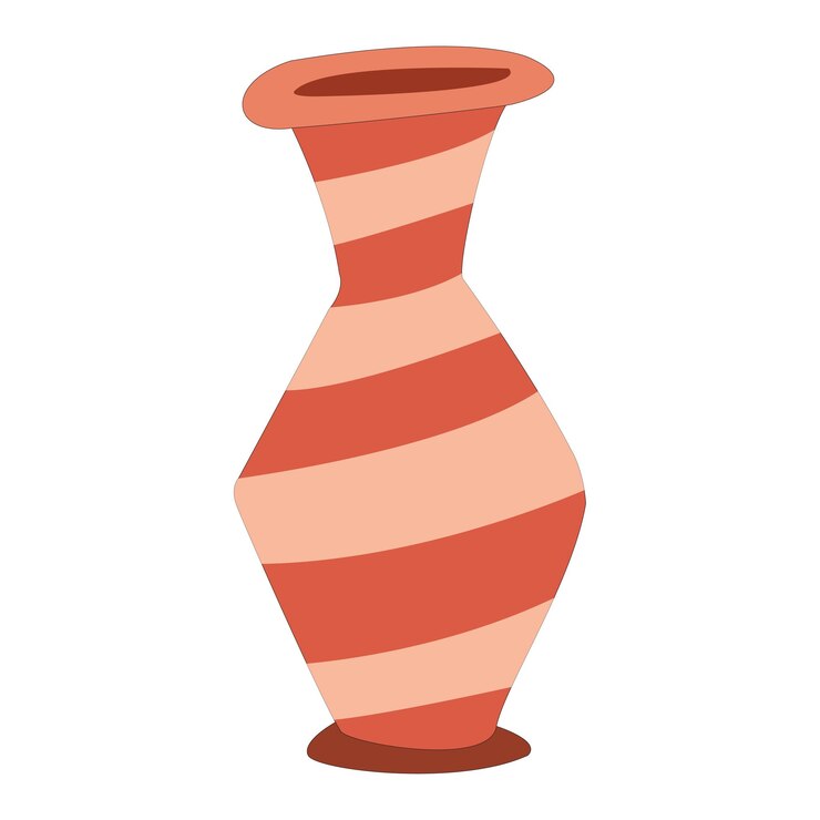 Vector vaso de flores