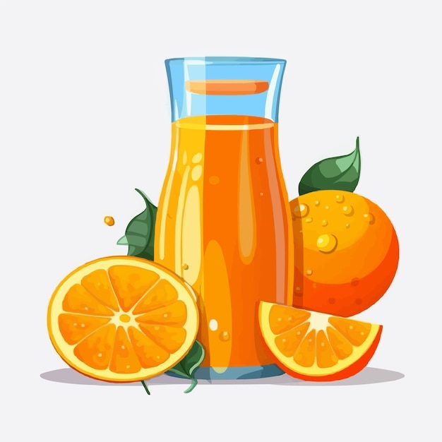 Vector vaso de jugo de jugo de limón ilustración