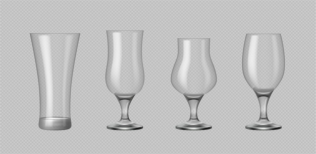 Vaso vacío para bebidas alcohólicas