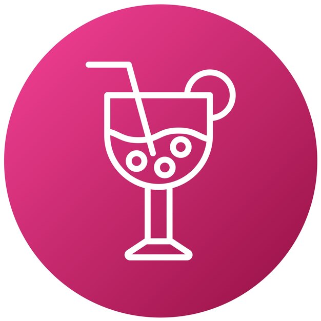 un vaso de vino rosa y blanco con un fondo rosa