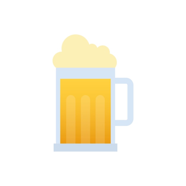 Vasos y tazas de cerveza Lager Ilustración de stock vectorial