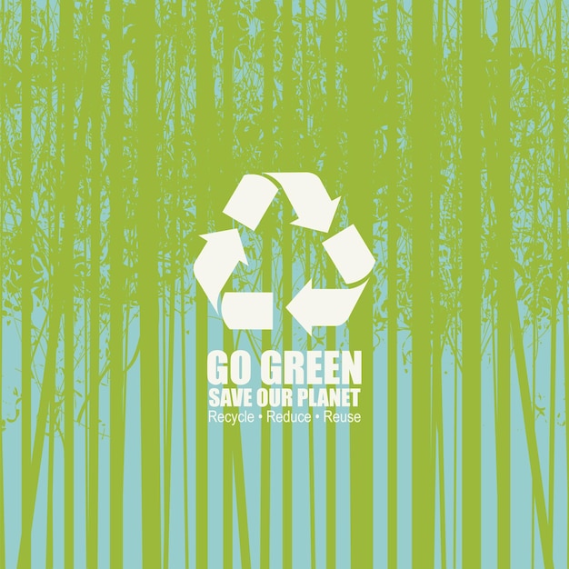 Vaya cartel ecológico verde