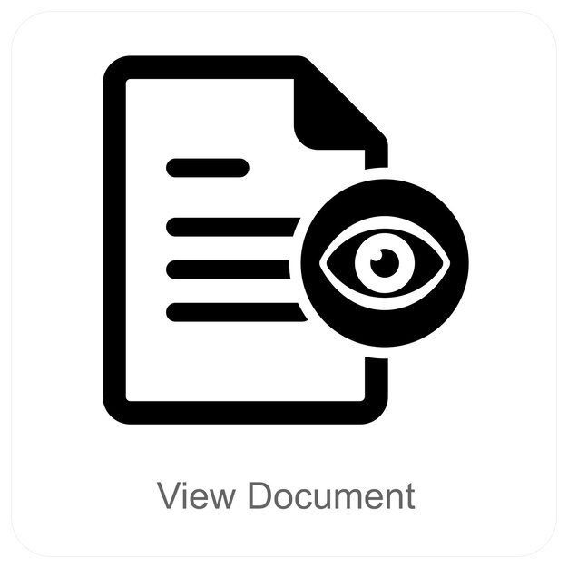 Vea el documento y encuentre el concepto de icono
