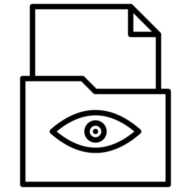 Vea la imagen vectorial del ícono del archivo Se puede usar para documentos y archivos