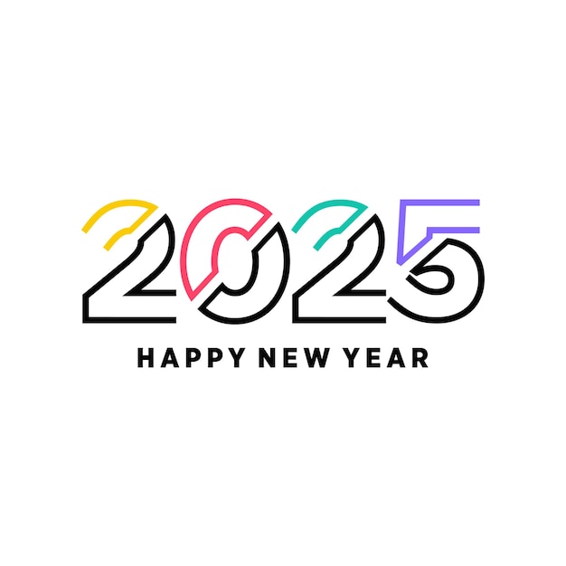 Vector 2025 elemento de diseño icono vectorial con concepto creativo