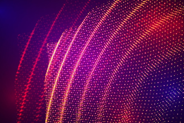 Vector 3d fondo ola de puntos danza geométrica