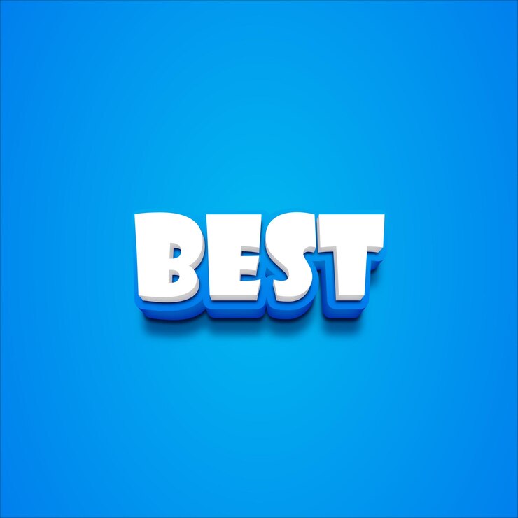 Vector vector 3d mejor texto sobre un fondo negro azul