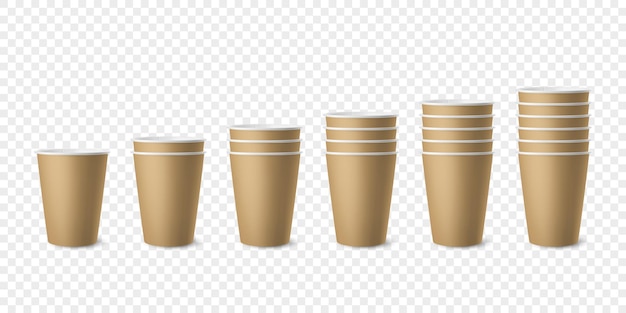 vaso de papel. tazas para café caliente y té. bebida de contenedor para café,  café o té ilustración caliente. eps vectoriales110 18908802 Vector en  Vecteezy