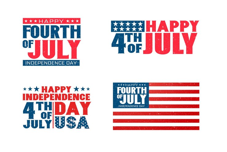 vector del 4 de julio del día de la independencia de los estados unidos