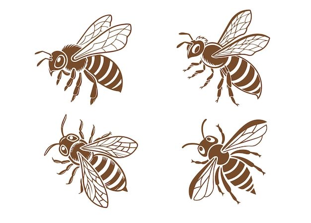 Un vector de abejas