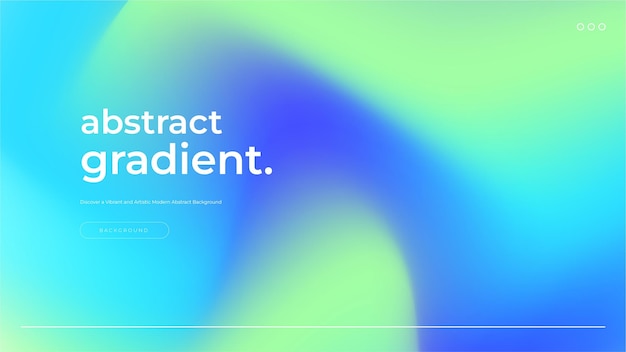 Vector abstract blue and green blend gradient background
