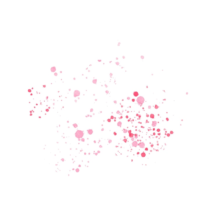 Vector vector abstracto acuarela rosa pincel de pintura pincel salpicaduras y salpicaduras