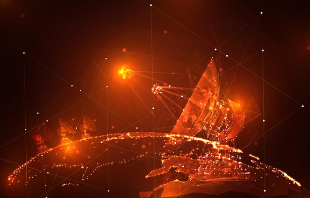 Vector abstracto Antena de radio astronomía e investigación espacial