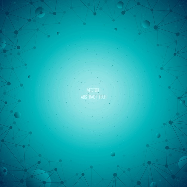 Vector abstracto azul fondo tecnológico