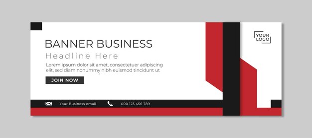 Vector abstracto banner diseño web plantilla