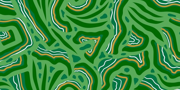 Vector abstracto banner verde claro inconsútil con secciones de piedras verdes sin forma